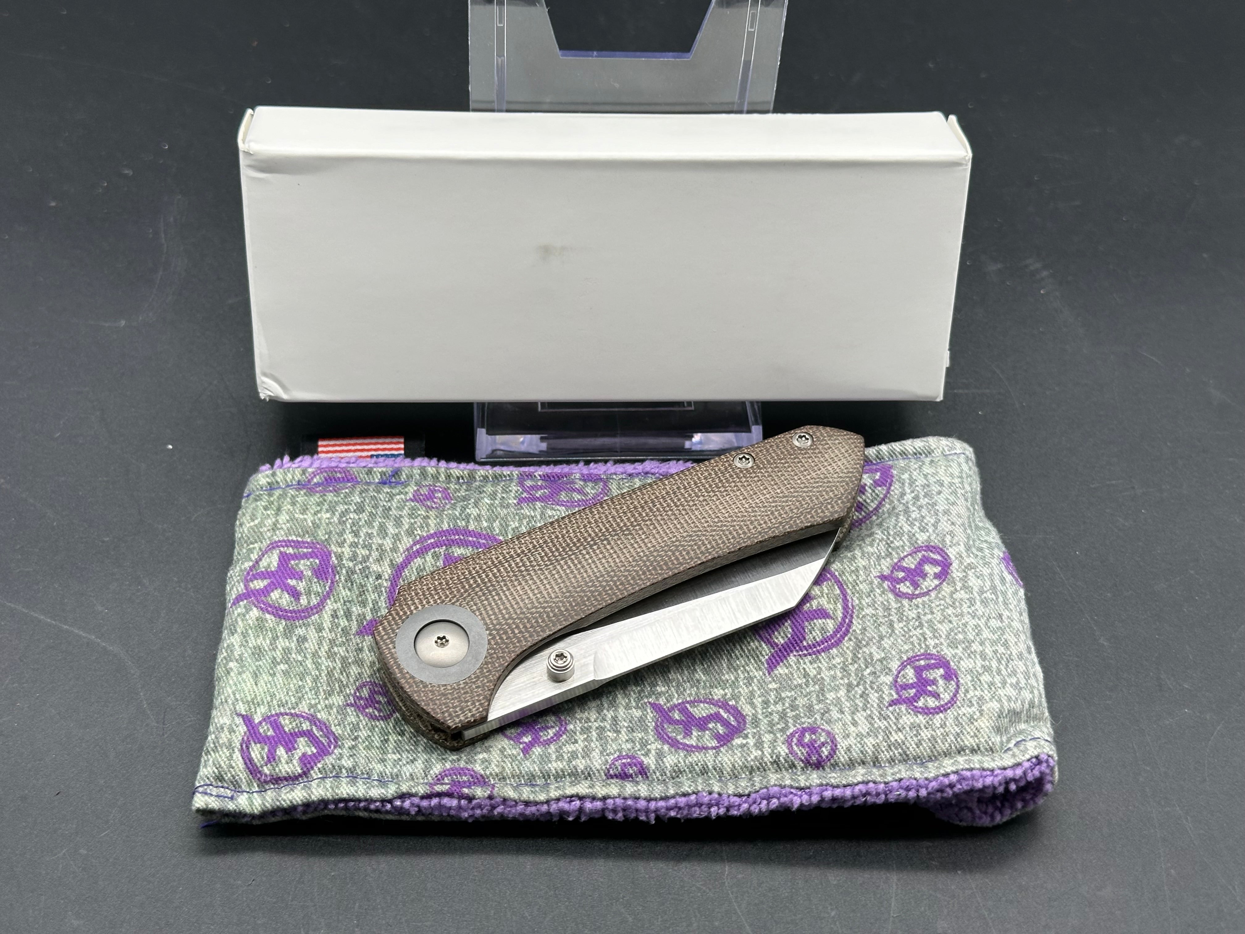 CK Maverick Green Micarta Pocket Knife - High-Quality EDC Folding Knife for Outdoor, Camping, Hiking & Everyday Carry