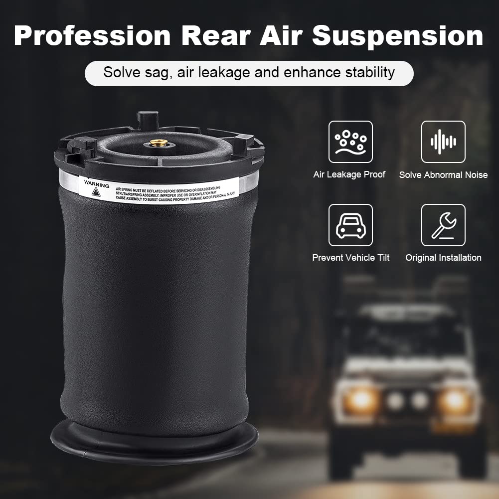 JDMON 2-Piece Rear Air Spring Suspension Kit for Hummer H2 (2003-2009) - Replacement for OEM 15172563, 15190519, 15938306 - Left & Right Air Shock Struts Pair - Perfect for Off-Roading & Heavy Load Towing