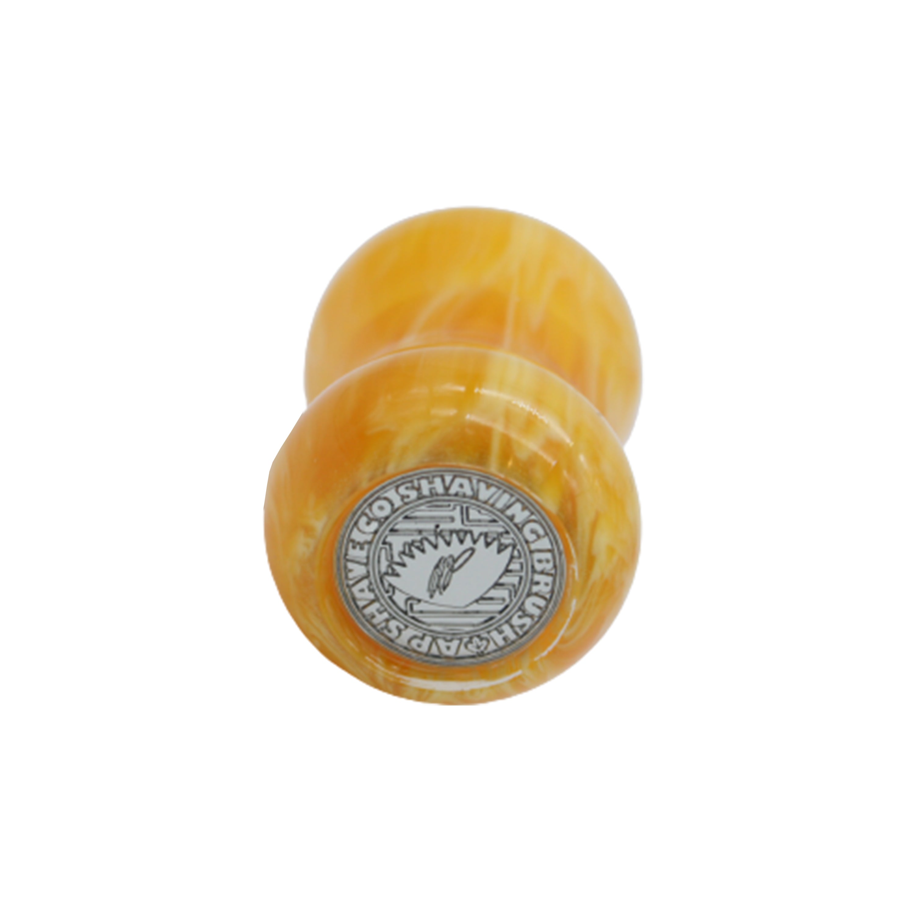Premium Amber Handcrafted Shaving Brush Handle for Wet Shaving - Fits 24mm & 26mm Knots - Perfect for Traditional Barber Shaving & Luxury Grooming Gifts
