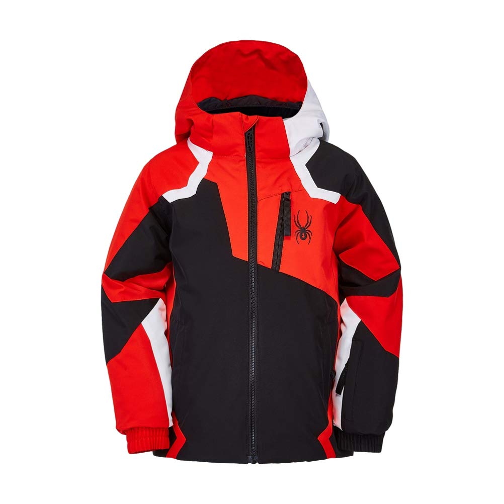 Spyder Boys' Mini Leader Ski Jacket - Waterproof Winter Jacket for Kids - Warm & Lightweight Snow Jacket for Skiing, Snowboarding & Outdoor Winter Activities
