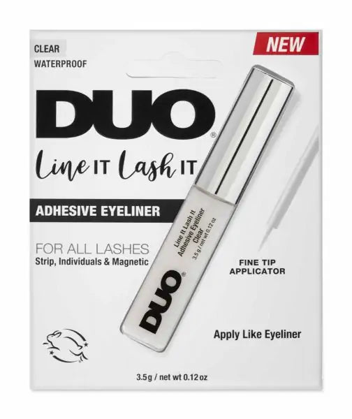 Ardell DUO Line it Lash It Lash Adhesive - Waterproof Eyelash Glue for False Lashes & Extensions - Perfect for Daily Wear, Special Occasions & Makeup Artists