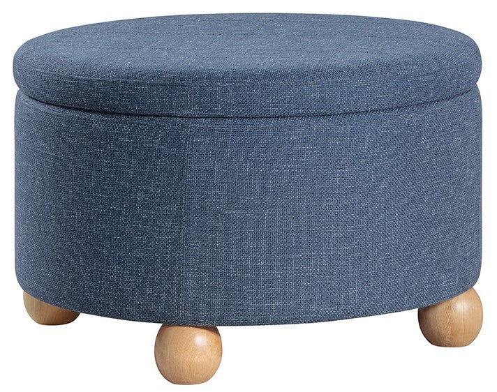 Office Star Baynes Storage Ottoman with Removable Top - Versatile Footrest, Seat & Storage Bench for Living Room, Bedroom & Office [BNS]