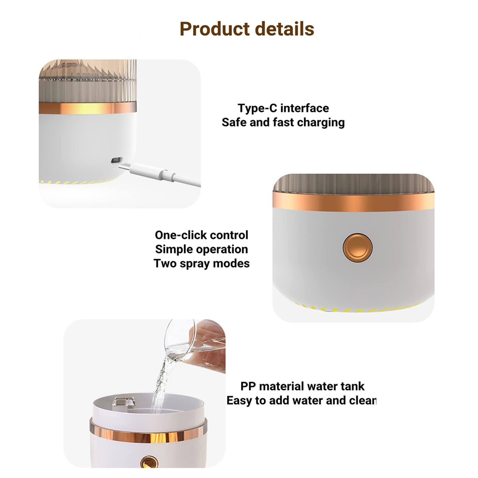 Ultrasonic Essential Oil Diffuser & Humidifier with 7 Color LED Lights - Quiet Aromatherapy Air Humidifier for Home, Office, Yoga & Bedroom - Crystal Stone Design for Relaxation & Better Sleep