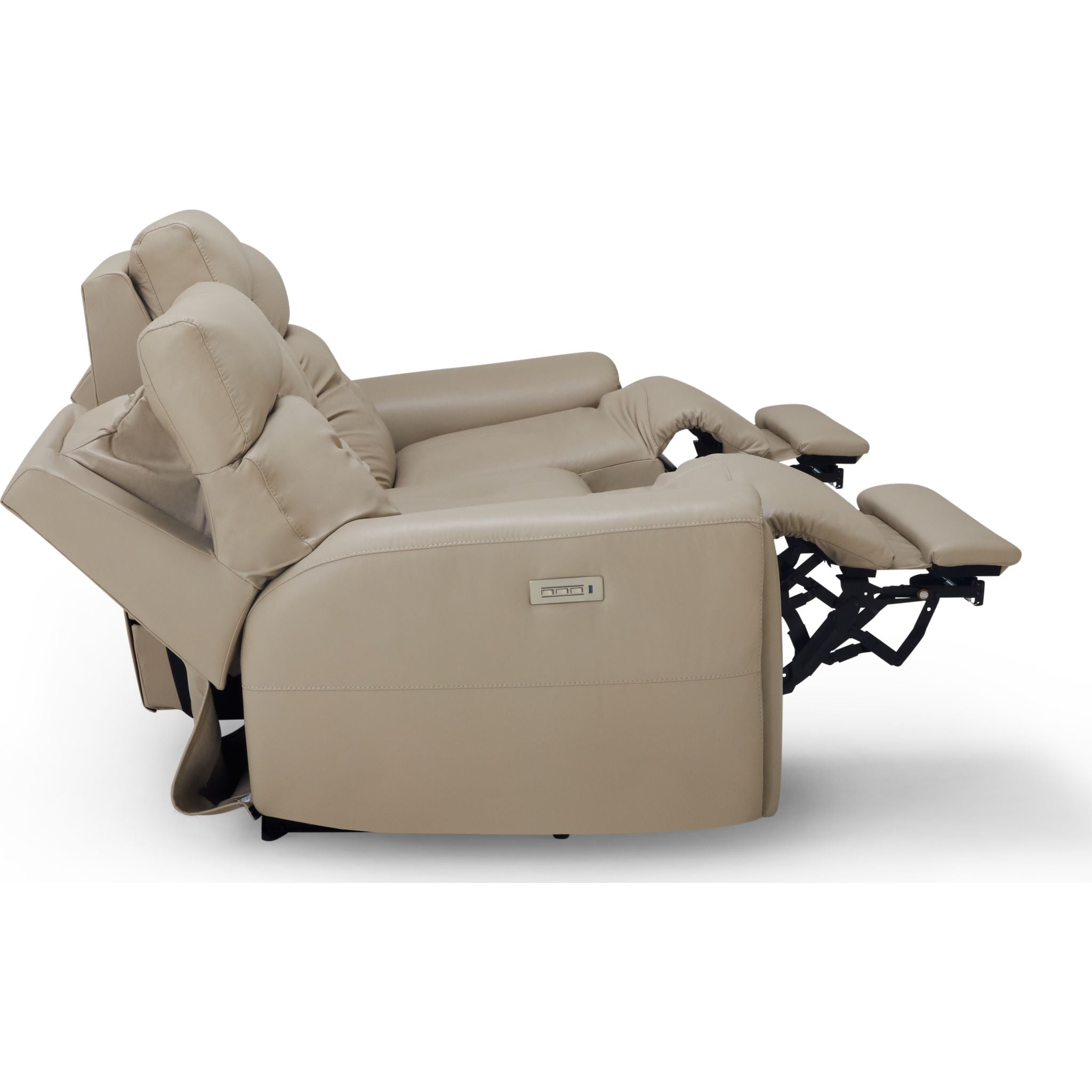 Aedon Power Reclining Loveseat with Adjustable Headrest & Lumbar Support - Modern Comfort for Living Room, Home Theater & Small Spaces - Bali Harvest Collection