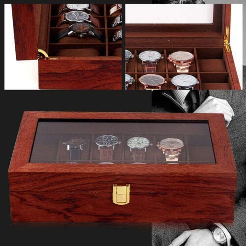 Automatic Watch Winder Display Box - 12 Slots for Watches & Jewelry Storage - Perfect for Home & Office