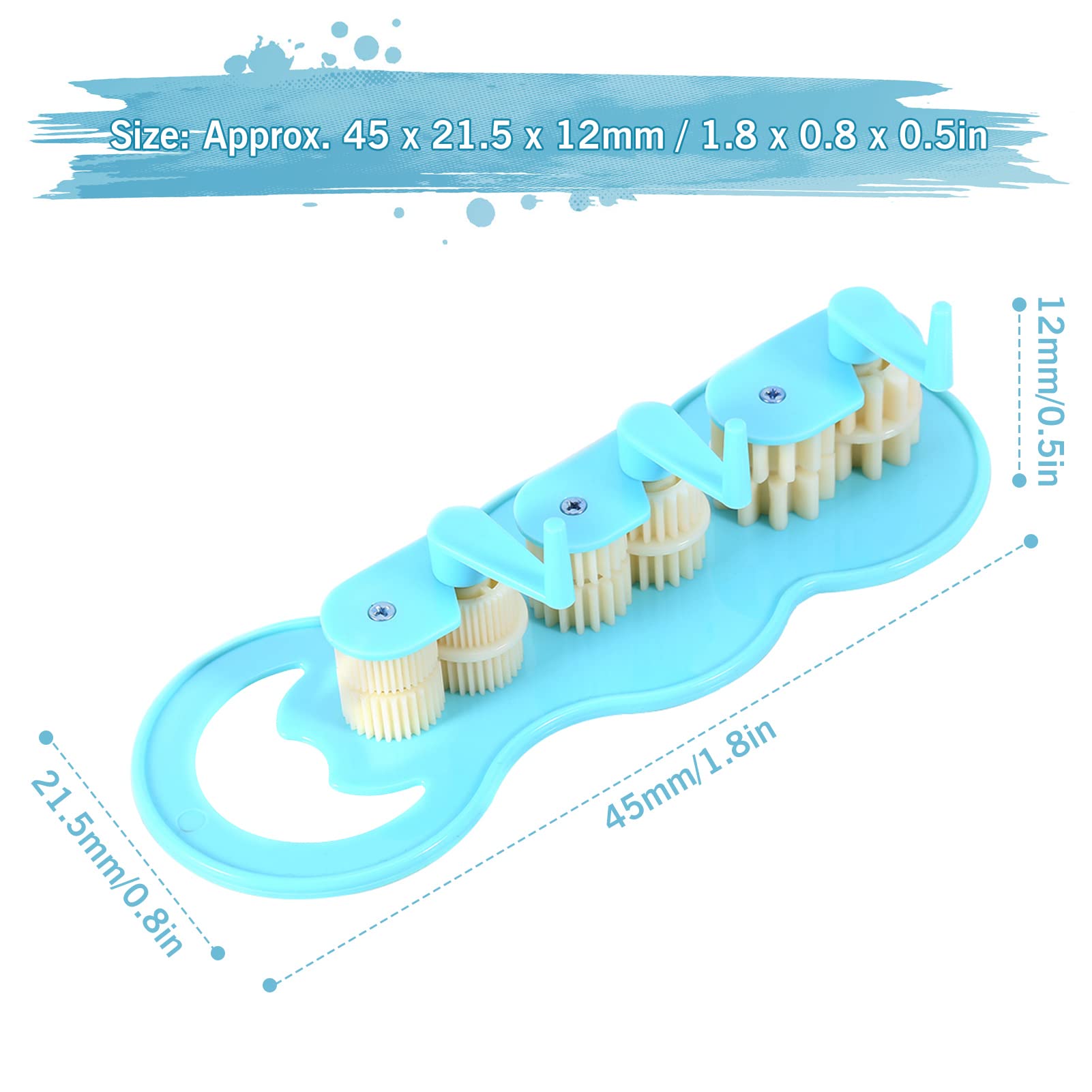 Paper Crimper Tool for DIY Crafts - Plastic Quilling Crimper Machine for Paper Art, Detachable & Easy to Use - Perfect for Scrapbooking, Card Making & Handmade Decorations (Blue)