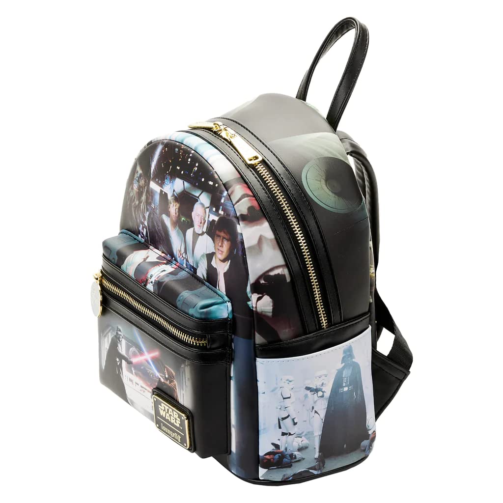 Loungefly Star Wars A New Hope Final Frame Mini Backpack - Cute & Durable Disney Cosplay Bag for Fans, Collectors & Everyday Use