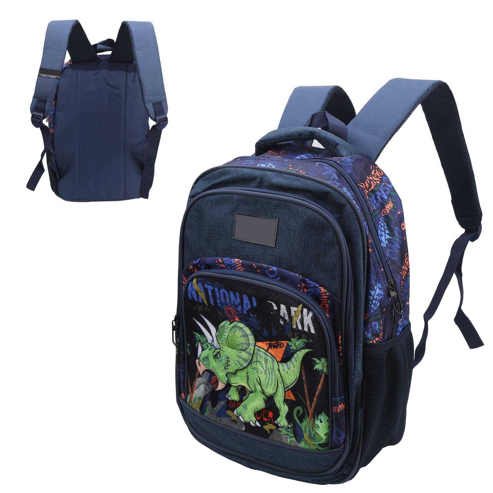 Durable School Backpack with Smooth Zipper - Lightweight Book Bag for Students, Travel & Shopping (Dark Blue) - Perfect for Classrooms, College Campuses & Daily Commute
