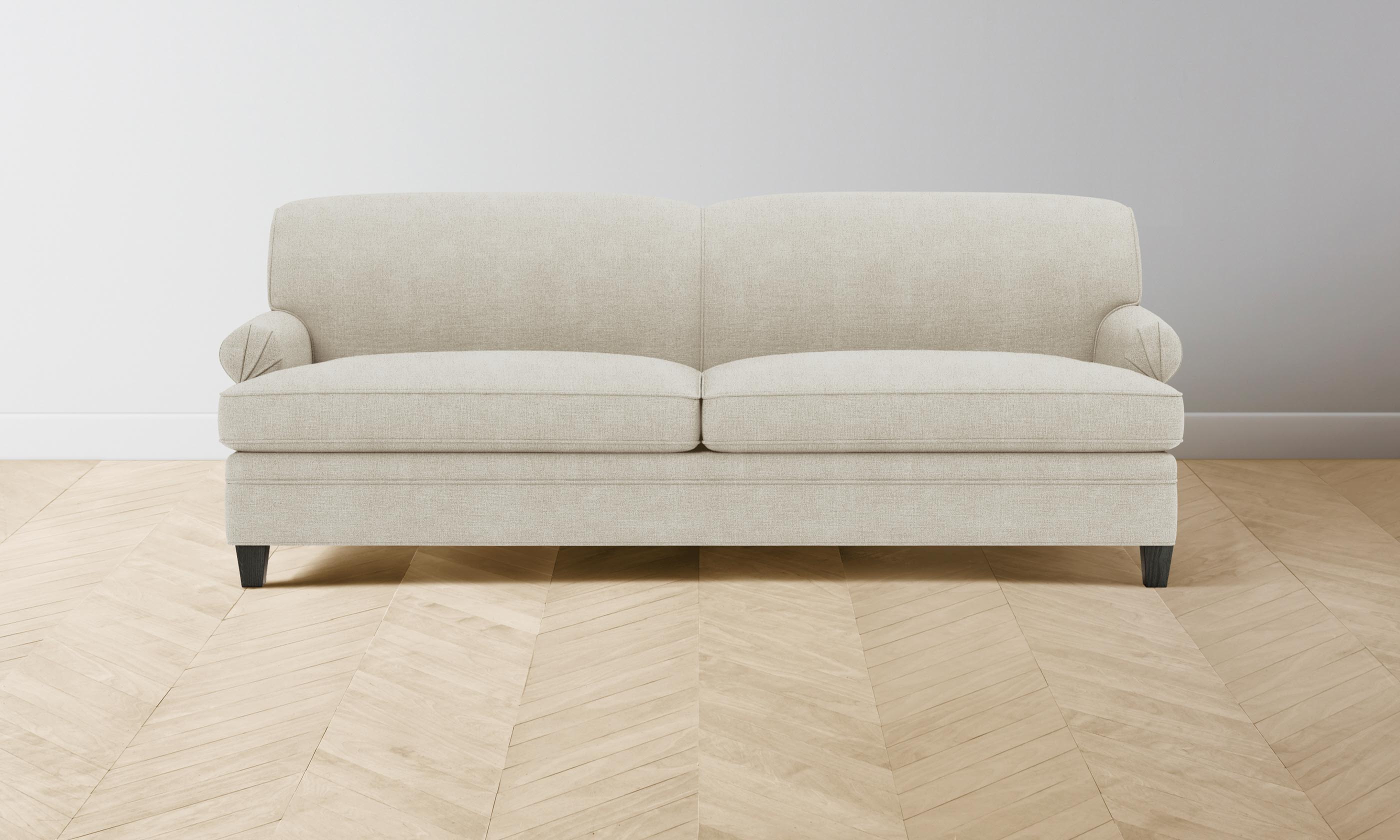 Carmine Sofa - Performance Mélange Weave Fabric Sectional Couch for Living Room, Lounge & Home Theater - Modern Comfortable Seating for Family & Guests