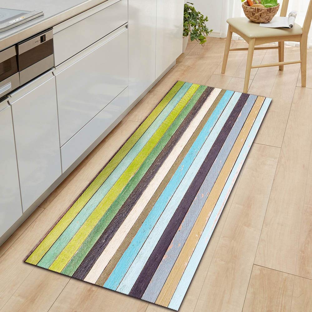 HLXX Marble Pattern Floor Carpet - Non-Slip Absorbent Kitchen Mat, Bathroom Rug, Entrance Door Mat - 40x120cm for Home Decor, Corridor, Laundry Room & High Traffic Areas