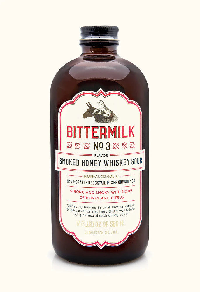 BITTERMILK Premium Smoked Honey Whisky Sour Cocktail Mix - Perfect for Home Bars, Parties & Craft Cocktail Making