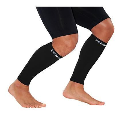 Zensah Compression Leg Sleeves for Running & Recovery - Breathable Calf Support Sleeves for Athletes, Runners & Workout - Improve Circulation & Reduce Muscle Fatigue (Pair) - Perfect for Marathon Training, Gym Workouts & Post-Exercise Recovery