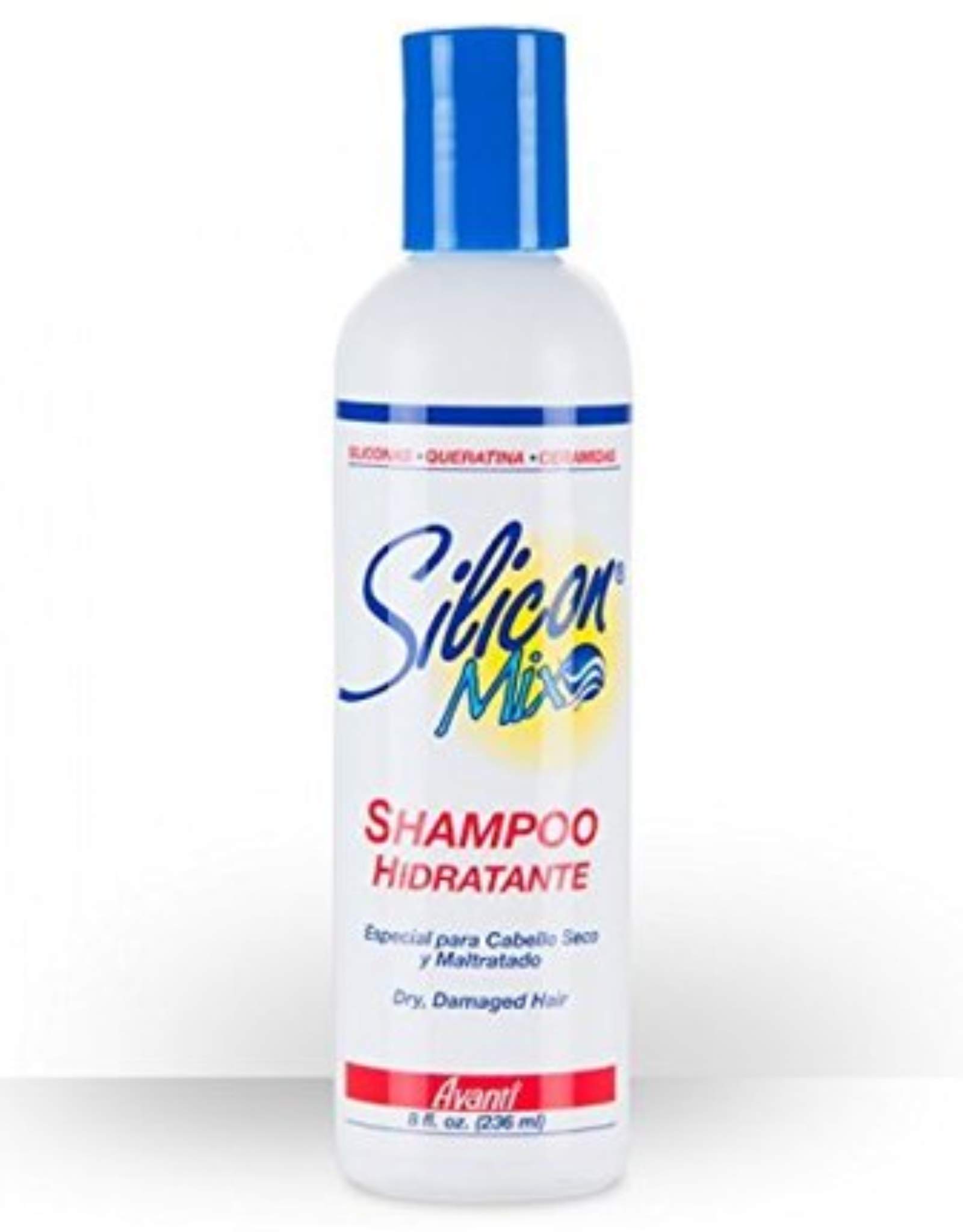 Avanti Silicon Mix Hydrating Shampoo 8 fl oz - Deep Moisturizing & Repairing for Dry, Damaged Hair - Perfect for Salon & Home Hair Care