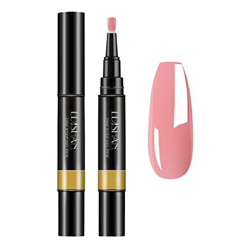 38 Colors Step Nail Gel Pen - No Base/Top Coat Needed - 5ml Nail Art Design Pencils for Women & Girls - Perfect for DIY Manicures, Salon Nails & Home Nail Art