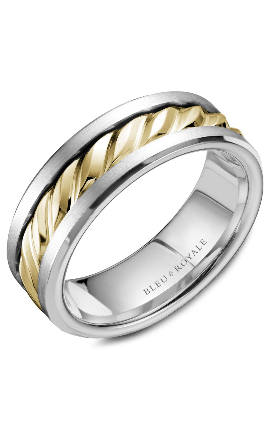 Bleu Royale Men's Wedding Band RYL 060YW75 - 14K Yellow Gold Classic Ring for Grooms & Engagement - Perfect for Weddings, Anniversaries & Special Occasions