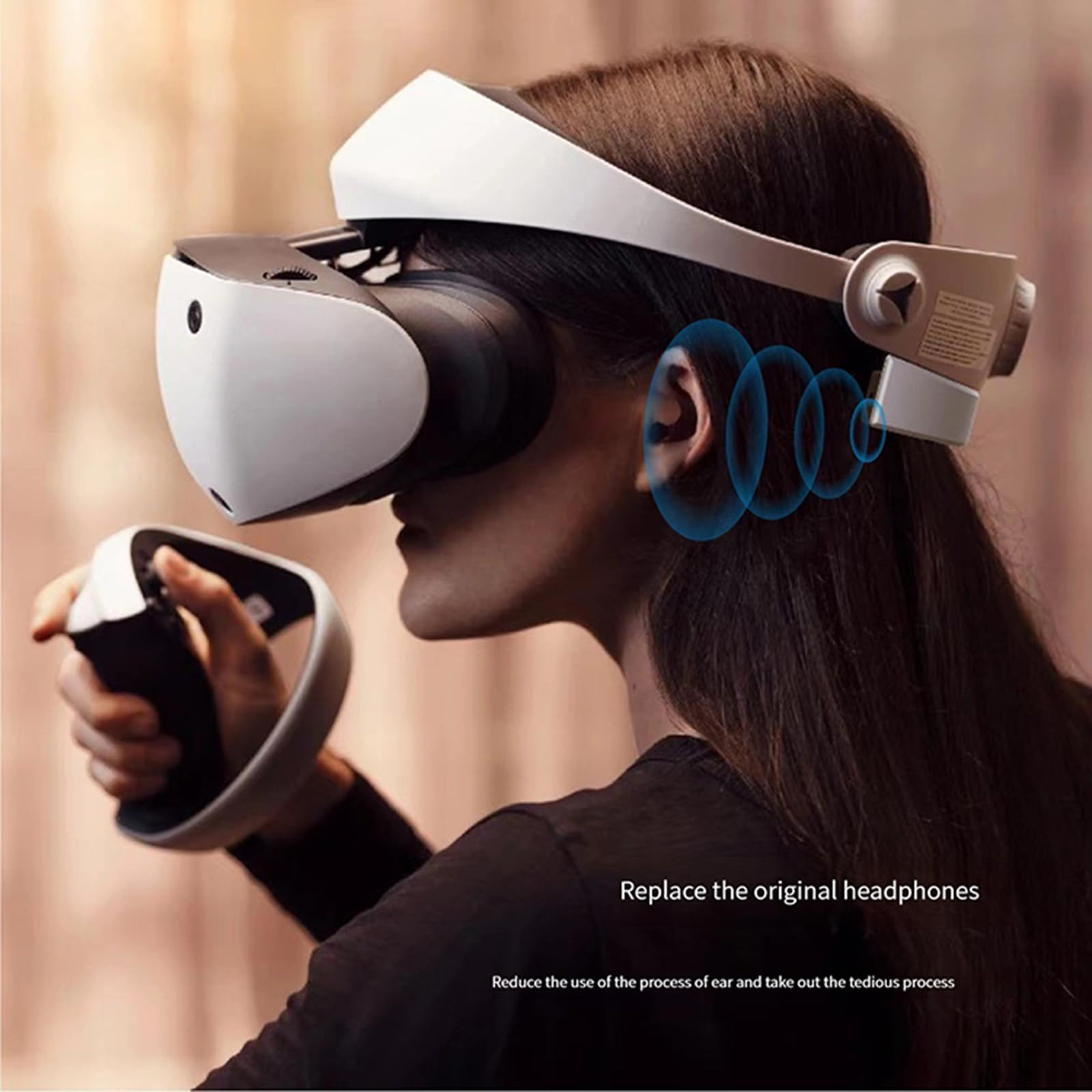 PS VR2 Headset Mini Speaker - 3D Surround Sound External Speaker for PSVR2 VR Headset - Perfect for Gaming, Movies & Virtual Reality Experiences