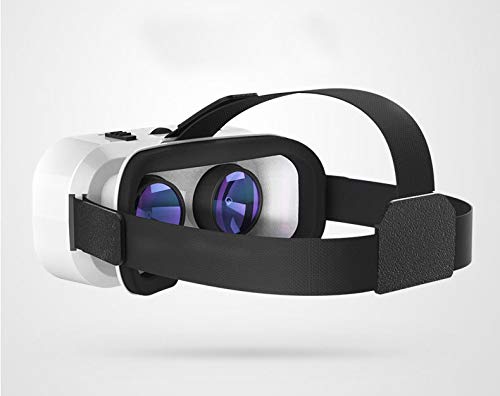 VR Headset 5.0 for iPhone SE 2020 - Adjustable 3D Virtual Reality Glasses for Smartphones - White | Perfect for Gaming, Movies & Immersive Experiences
