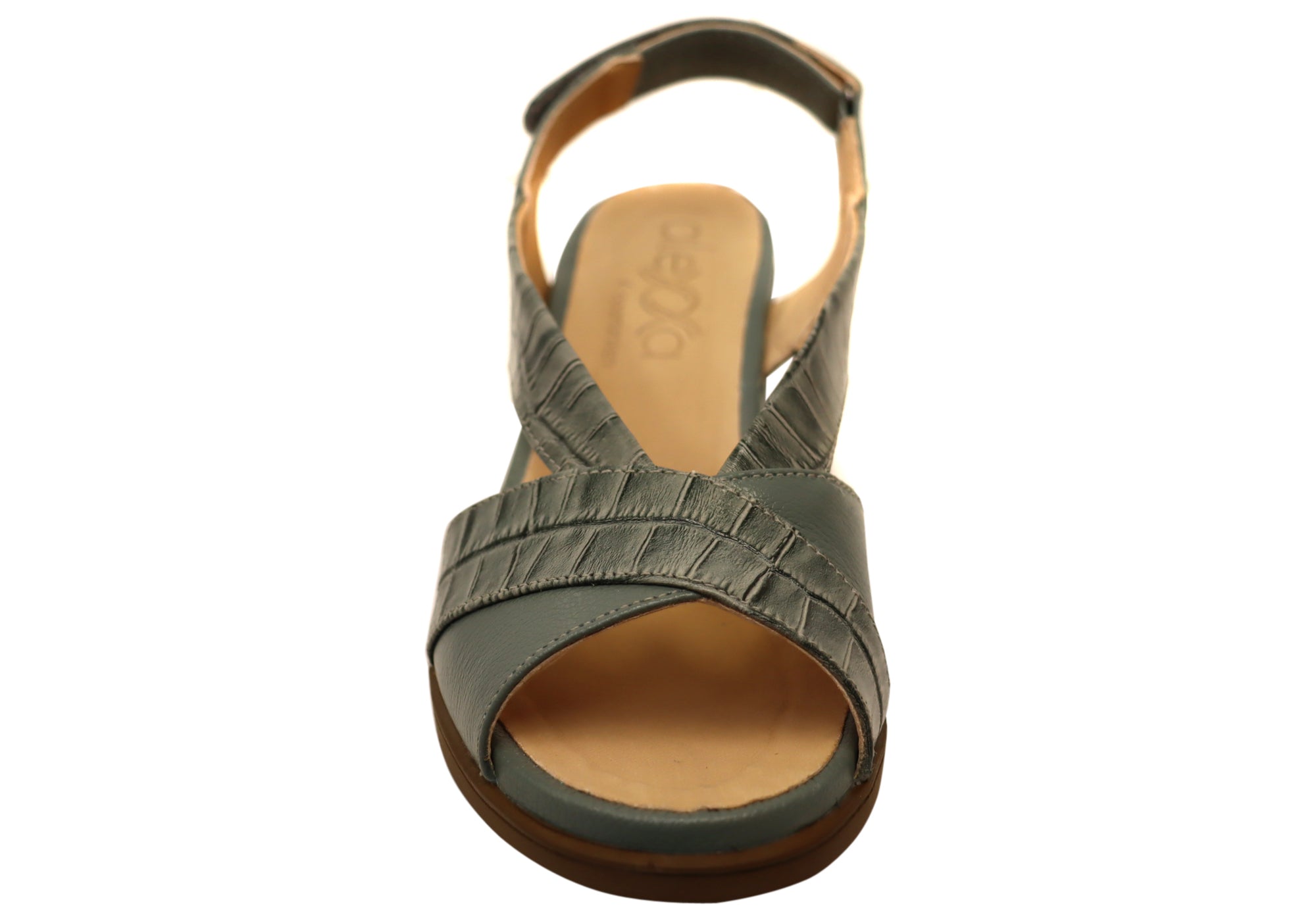 Opananken Raquel Women's Comfortable Leather Mid Heel Sandals - Stylish & Supportive for Work, Party & Summer Outings