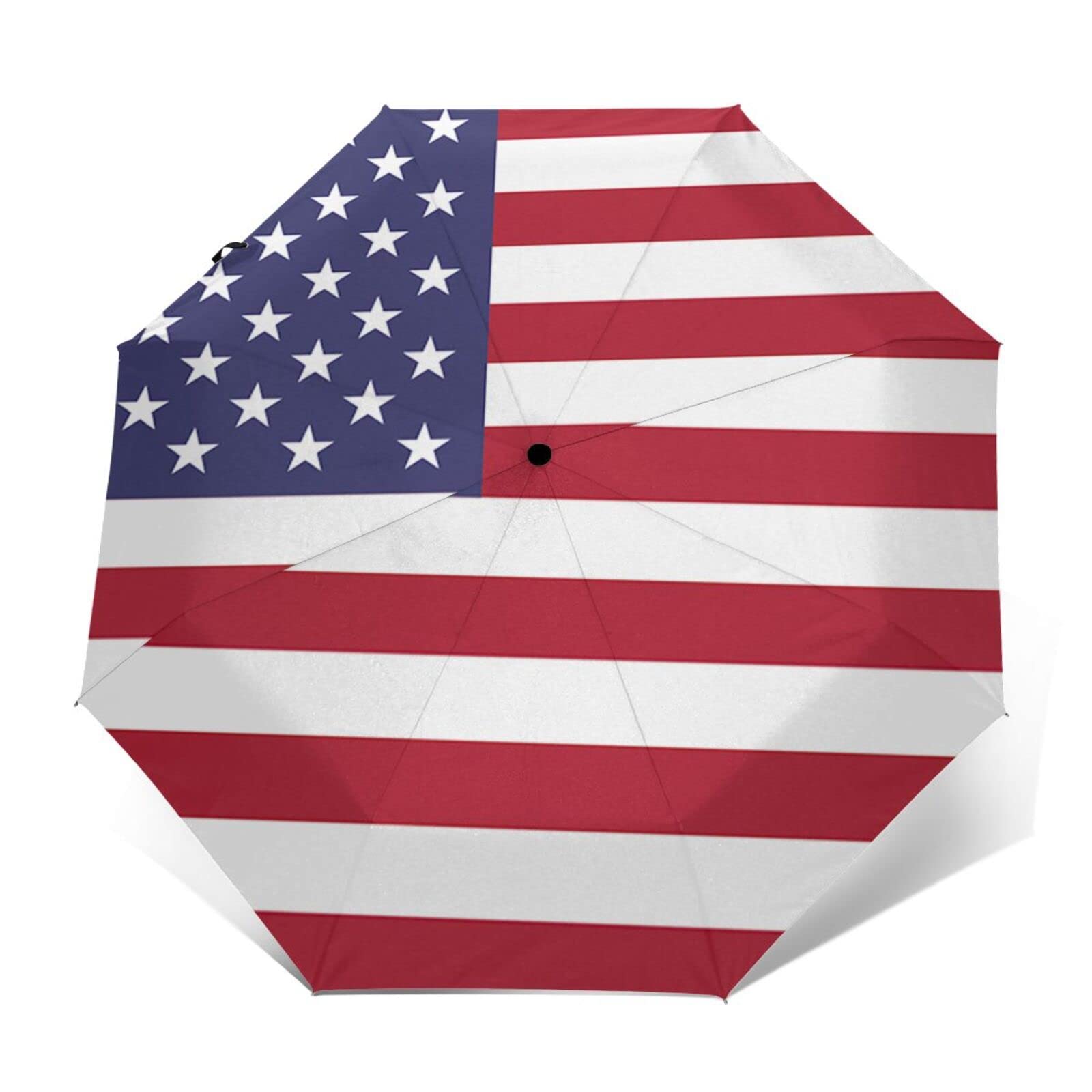 Angola Flag Automatic Tri-Fold Umbrella | UV Protection Travel Umbrella with Sturdy Fiberglass Frame | Compact & Portable for Outdoor Events, Travel, and Daily Commute