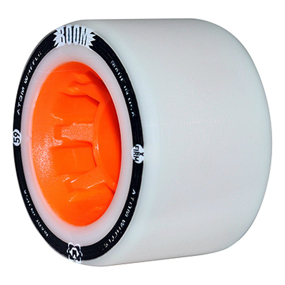 Atom Boom 59mm/38mm Quad Skate Wheels 4-Pack - High Performance Roller Skating Wheels for Indoor & Outdoor Use