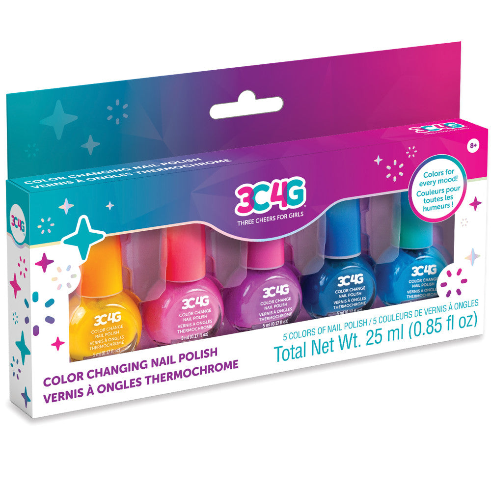3C4G Magical Mood Color Changing Nail Polish Kit - Vibrant Multi-Color Nail Polish Set for Women & Girls | Perfect for Parties, Date Nights & Special Occasions