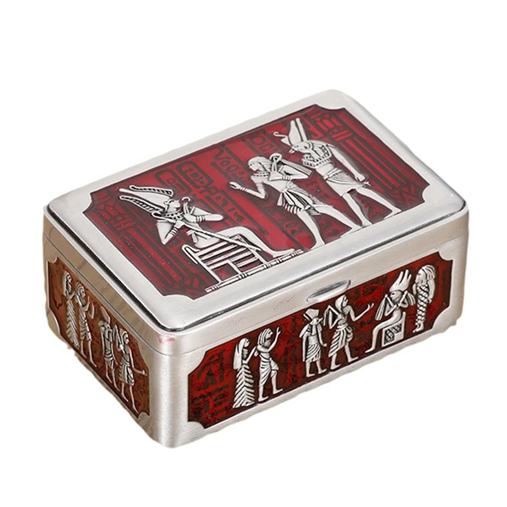 Elegant Metal Jewelry Box for Bracelets & Rings - Vintage Beaded Storage Case, Home Decor Organizer | Perfect for Gift Giving, Travel & Bedroom Decor