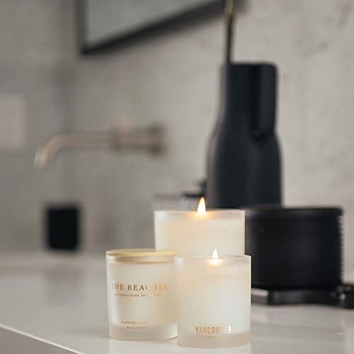 Vancouver Candle Co. The Beaches Scented Soy Wax Candle - 10oz Non-Toxic Aromatherapy Candle with Essential Oils, Handmade Long-Lasting Strong Fragrance in Gift Box - Perfect for Home Relaxation, Spa Nights & Cozy Evenings