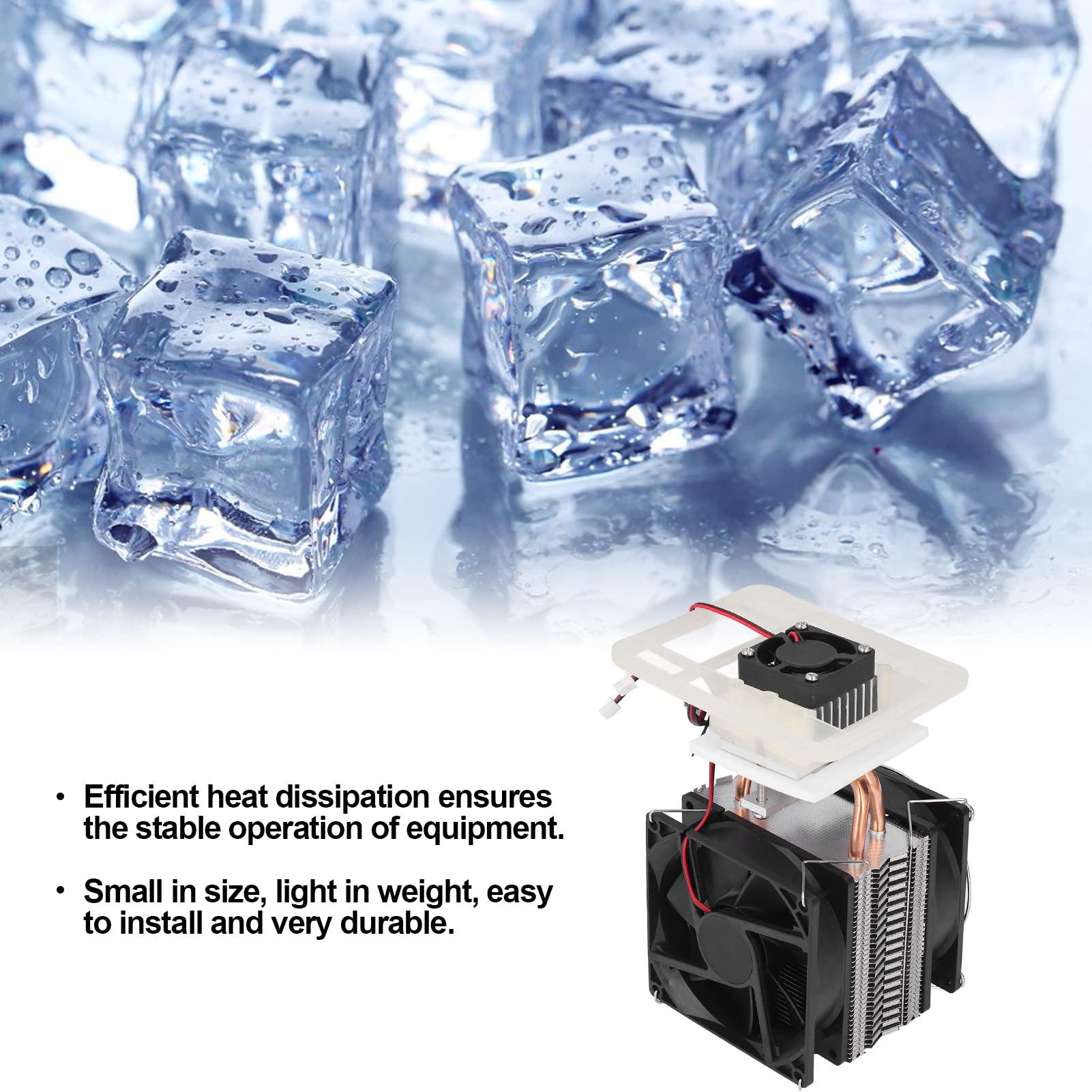 6A 12V 72W高效热电制冷模块，DIY冷却设备专用Peltier制冷片，适用于小型冰箱、车载空调、电子设备散热