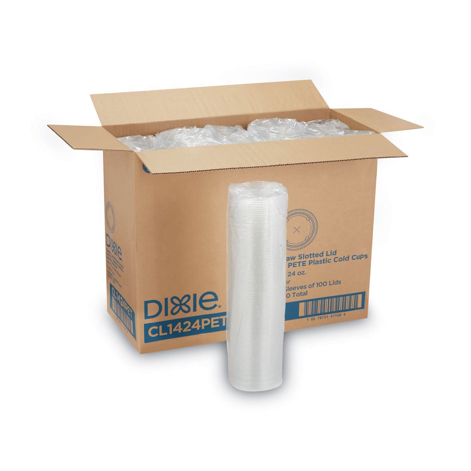 1000-Pack Plastic Cold Cup Lids for 14 oz & 24 oz Cups - Leak-Proof Drink Lids for Iced Coffee, Smoothies & Cold Beverages - Perfect for Coffee Shops, Fast Food Restaurants & Takeout Services