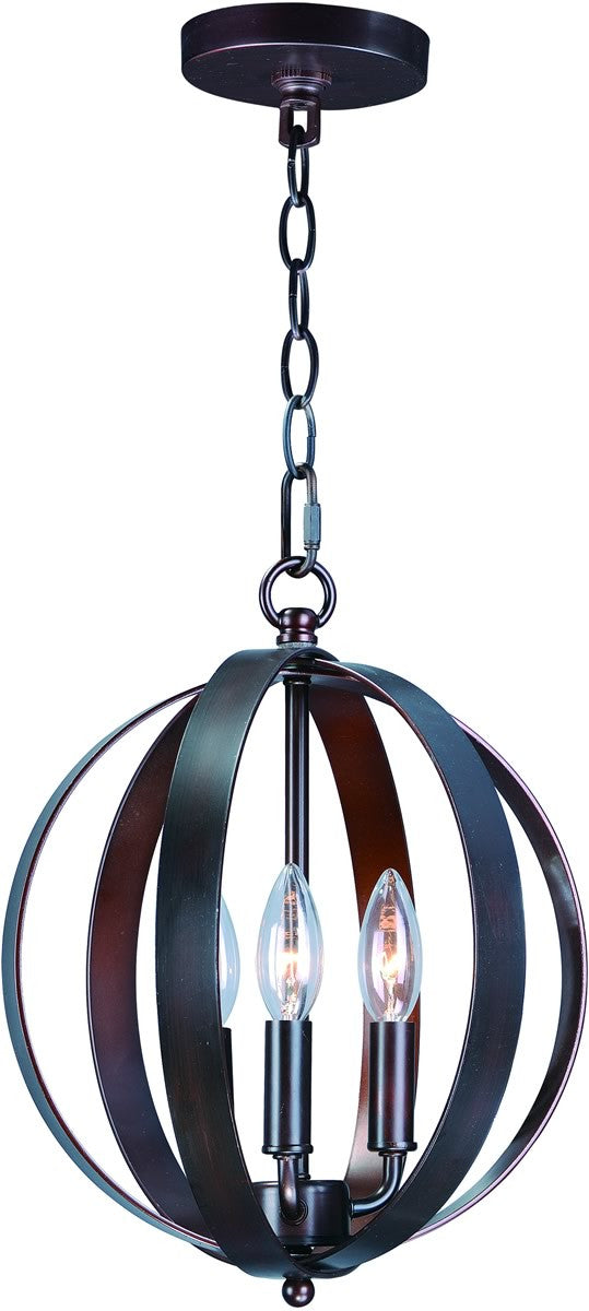12W Provident 3-Light Chandelier in Oil Rubbed Bronze Finish - Perfect for Dining Room, Bedroom or Entryway Lighting Decor