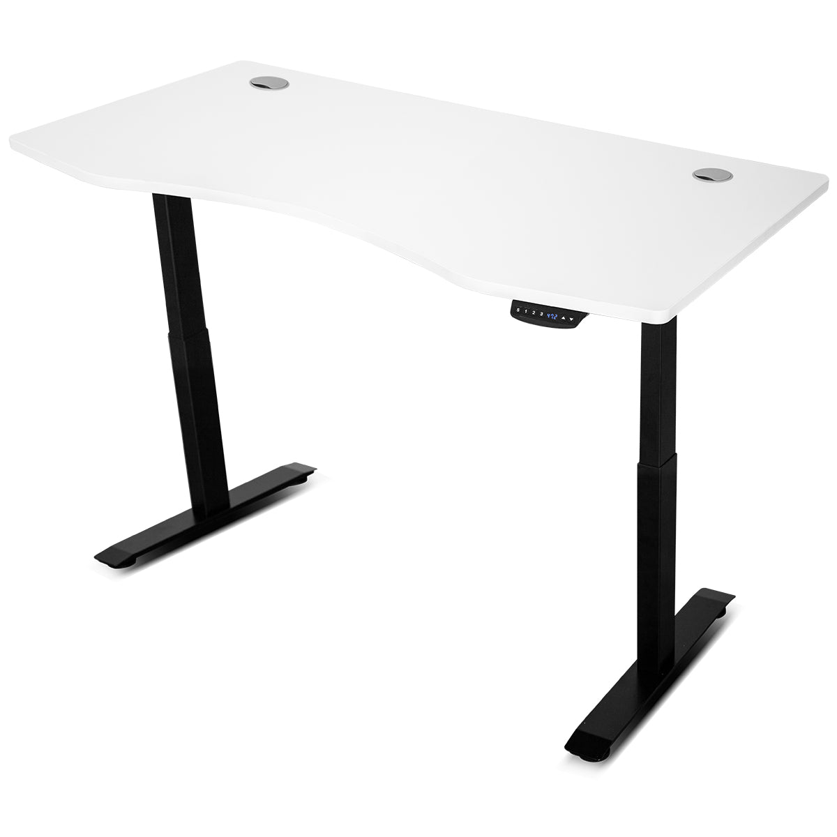 Cyclestation3 Exercise Bike with ErgoDesk - Adjustable Height Standing Desk (1500mm) for Home Office Workouts | White Home Gym Equipment for Cycling While Working