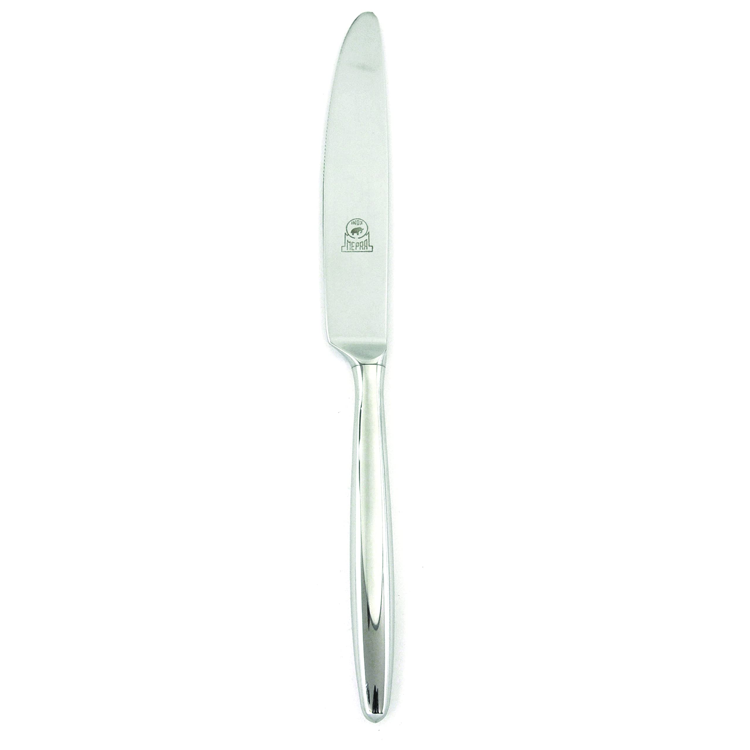 Mepra AZB10161112 Acqua Stainless Steel Table Knife with Hollow Handle - Set of 24 (9 Inches) - Dishwasher Safe Cutlery for Restaurants, Catering & Home Dining