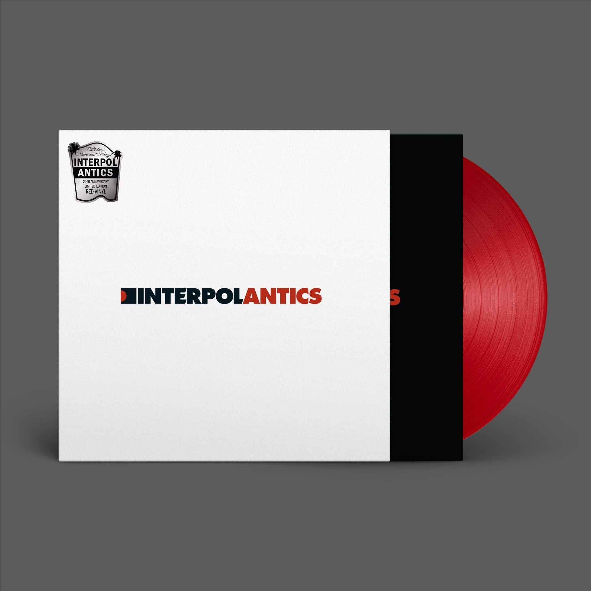 Antics (20th Anniversary Edition) - Red Vinyl LP Record - Limited Edition Reissue - Perfect for Vinyl Collectors & Interpol Fans - Great for Home Listening & Music Gifts