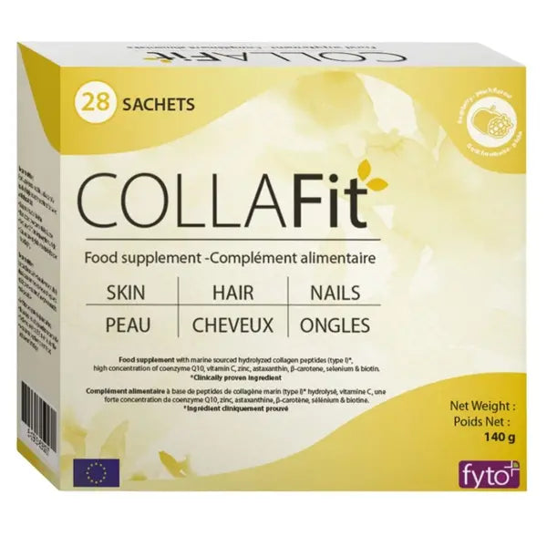 Collafit 5g Collagen Peptide Powder Sachets - 28 Pack | Hydrolyzed Collagen for Skin, Hair & Joint Support | Daily Beauty Supplement for Women & Men | Perfect for Smoothies, Coffee & Post-Workout Recovery