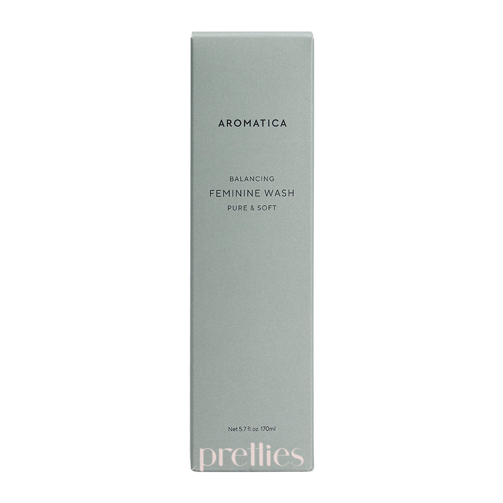 AROMATICA Pure & Soft Feminine Wash 170ml - pH Balanced Intimate Cleanser for Women - Gentle & Natural Feminine Hygiene for Daily Use & Post-Workout Care
