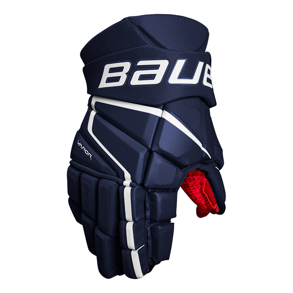 Bauer Vapor 3X Intermediate Ice Hockey Gloves - Protective Hockey Gear for Youth & Adult Players - Perfect for Ice Rink Games & Practice Sessions