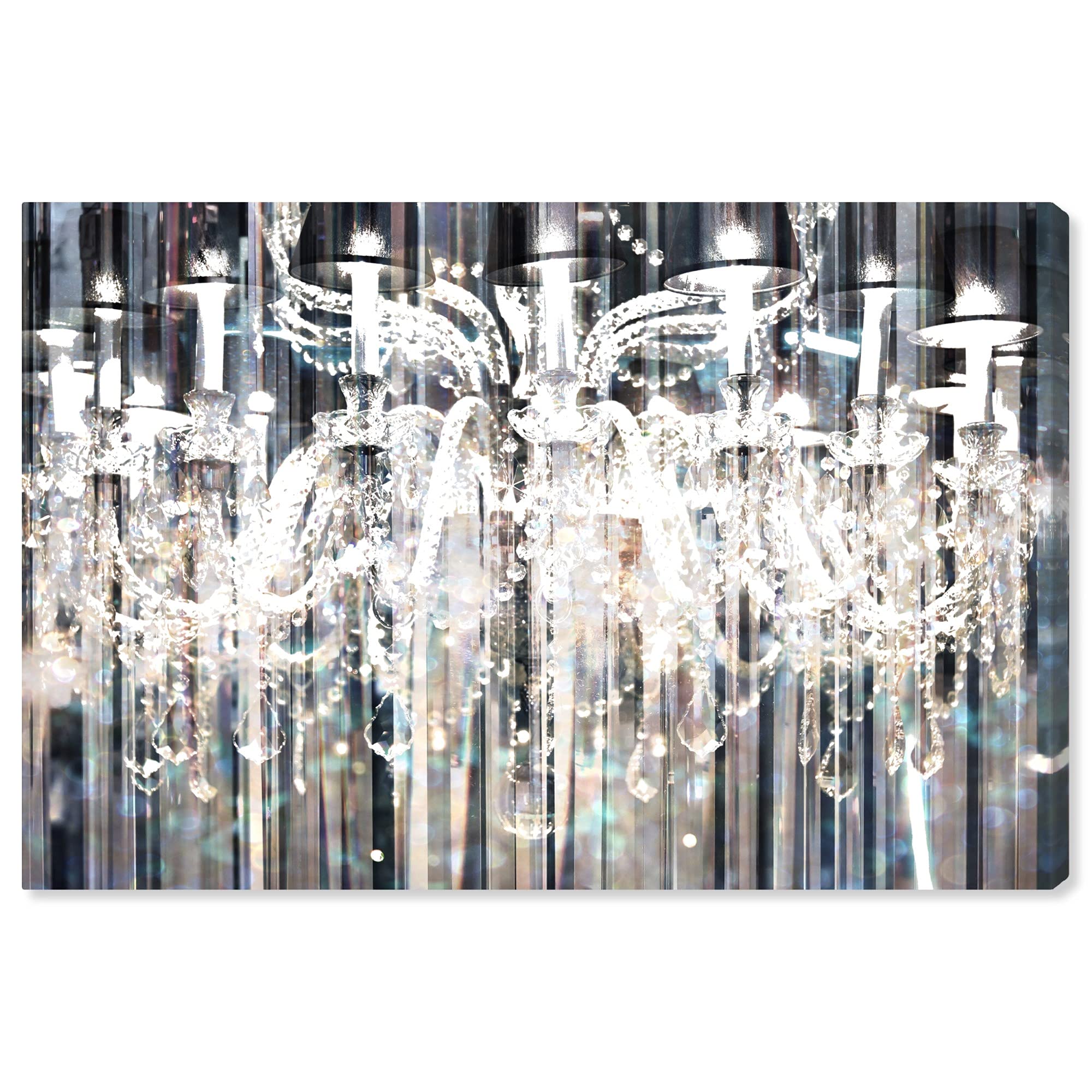 Oliver Gal Artist Co. 'Diamond Shower' Glamorous Chandelier Wall Art Canvas Print - Elegant Home Decor for Living Room, Bedroom & Office