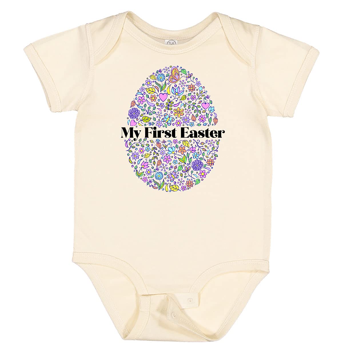 Inktastic My First Easter Egg Outfit for Girls - Adorable Baby Bodysuit for Easter Photos, Family Gatherings & Spring Celebrations