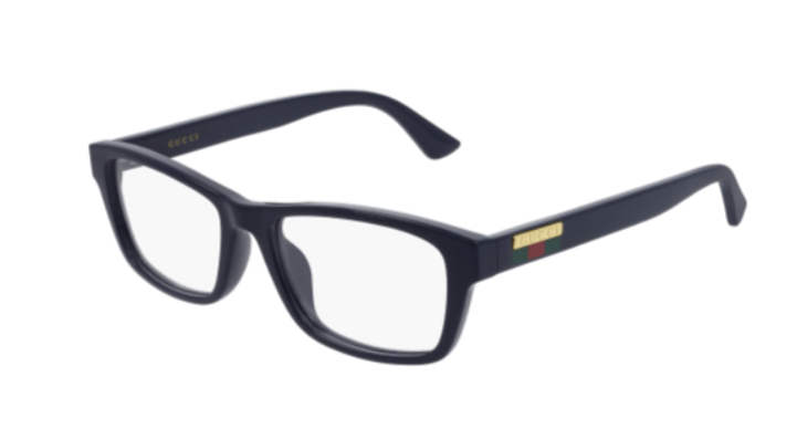 Gucci GG0771OA 003 Blue Soft Square Men's Eyeglasses - Stylish Prescription Glasses for Men, UV Protection, Lightweight Frame - Perfect for Work, Driving & Everyday Fashion