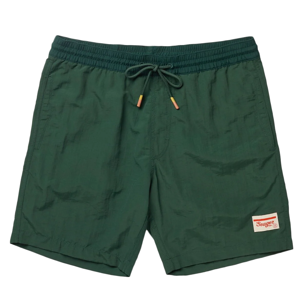 Seager Yuma Lightweight Quick-Dry Shorts for Men - Pine Green | Comfortable Outdoor Hiking & Running Shorts with Pockets