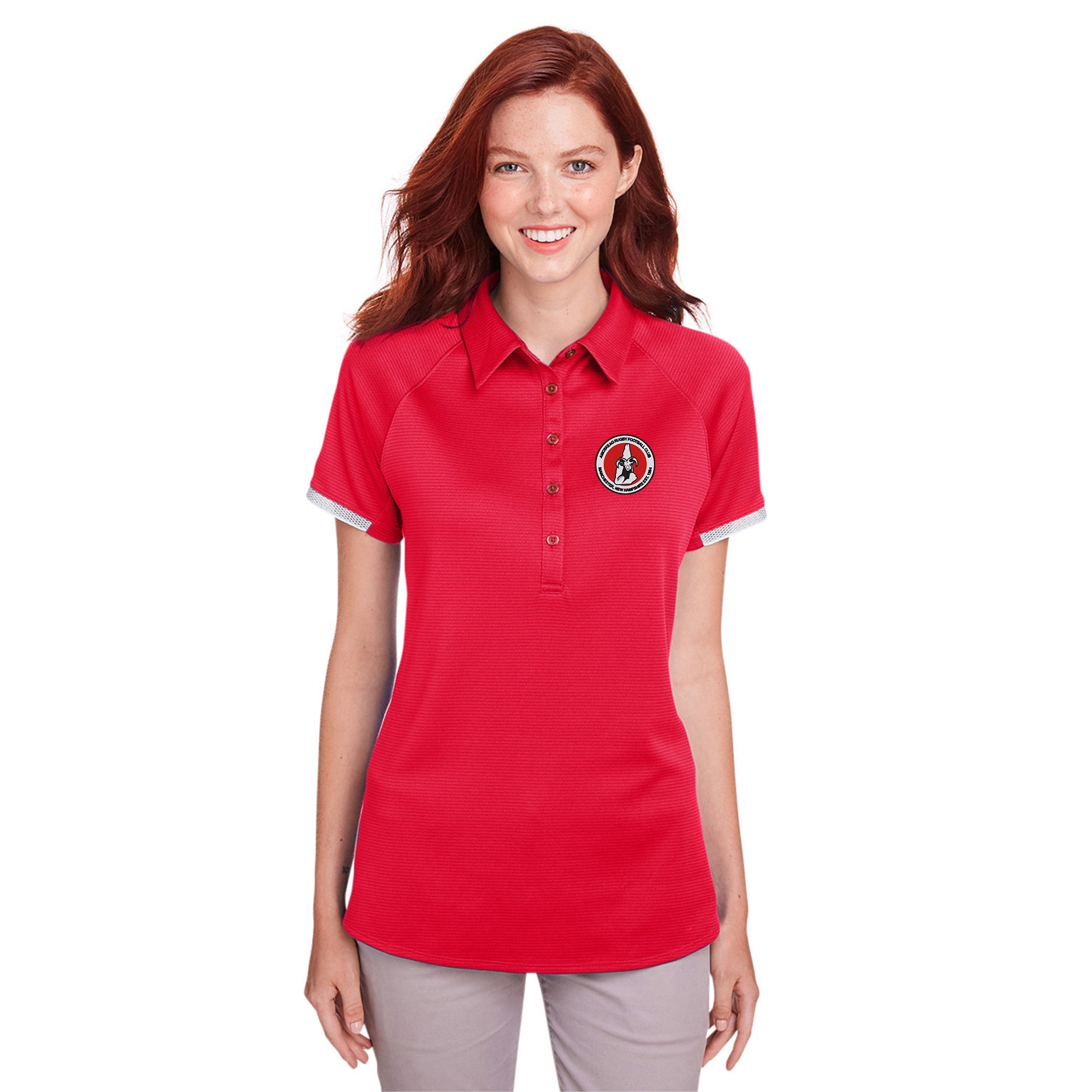 Amoskeag RFC Women's Rival Polo Shirt - Breathable Quick-Dry Performance Top for Rugby & Soccer - Perfect for Training, Matches & Team Sports