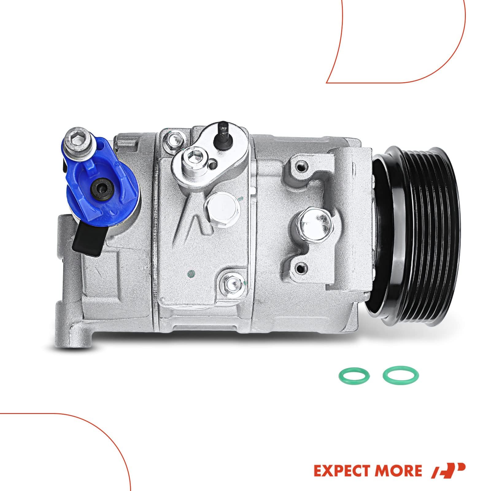 Premium AC Compressor with Clutch for 2007-2009 Audi A4 2.0L & A4 Quattro 2.0L Turbocharged - Direct Replacement Part for Smooth Cooling Performance | Perfect for Summer Driving & Long Road Trips