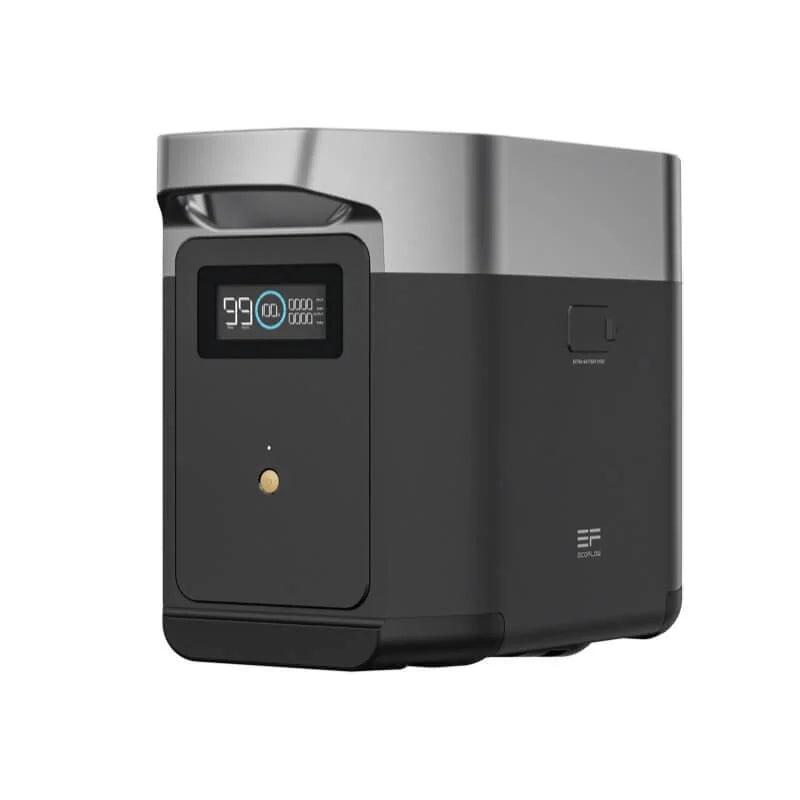 EcoFlow DELTA 2 Smart Extra Battery - 2400Wh Portable Power Station for Camping, RV, Home Backup & Outdoor Adventures | Expandable Solar Generator with Fast Charging