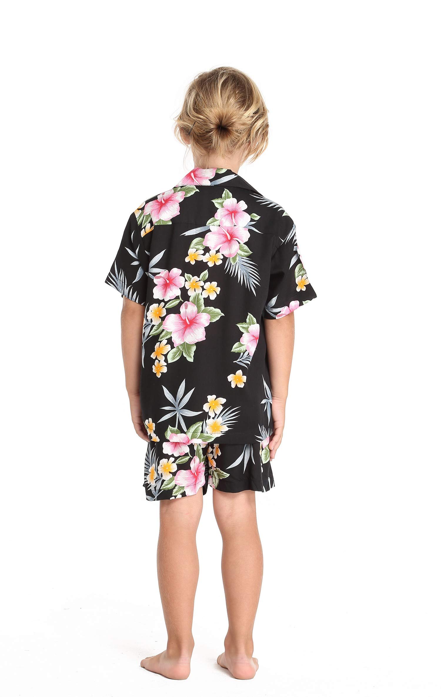 Hawaiian Luau Outfits for Family - Matching Hibiscus Print Shirts & Dresses for Men, Women, Boys & Girls | Perfect for Beach Parties, Summer Vacations & Tropical Themed Events