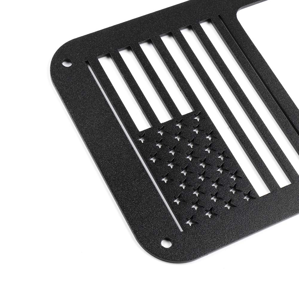 American Flag Tail Light Covers for Jeep Wrangler JK Unlimited (1987-2006) - Pair of Durable Brake Light Protectors & Guards | Off-Road Accessories for Adventure & Patriotic Style