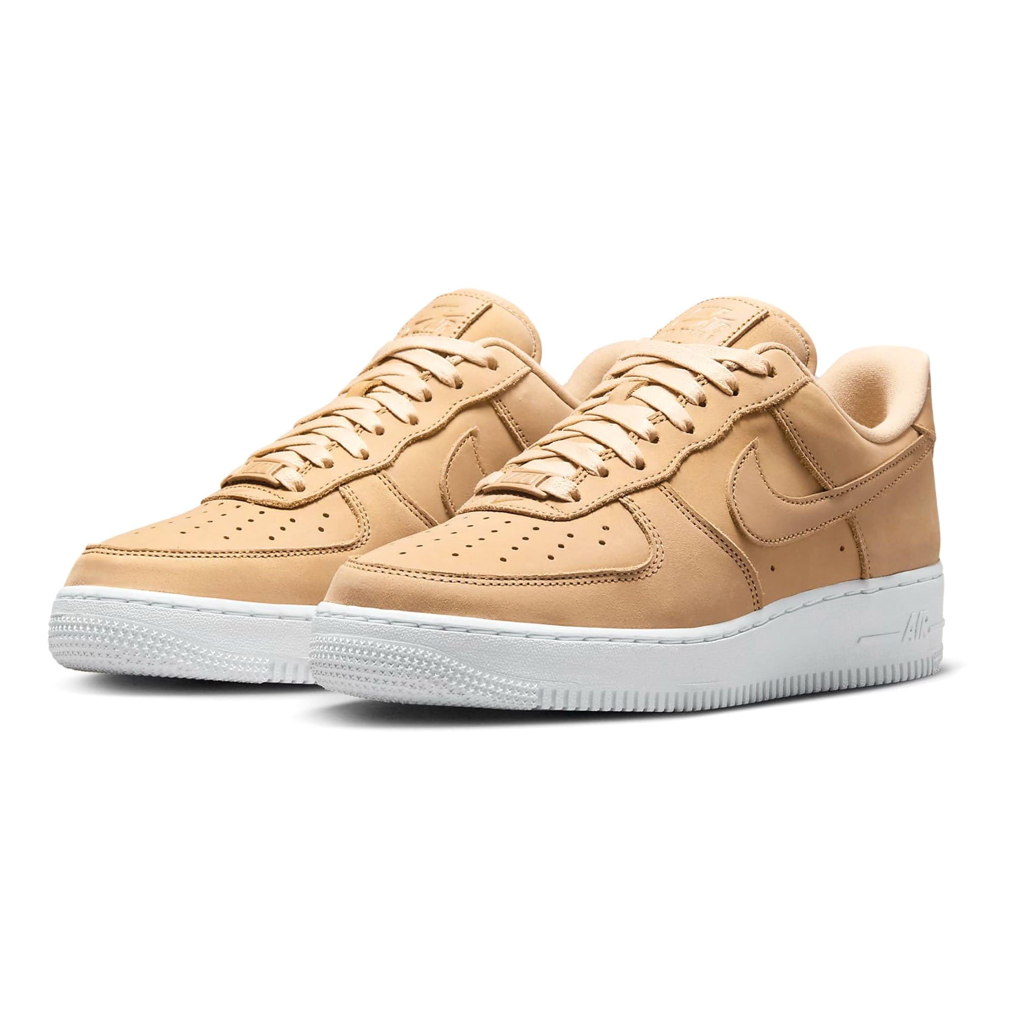 Nike Women's Air Force 1 Premium MF Vachetta Tan/White Sneakers Size 9 - Comfortable Casual Shoes for Women, Perfect for Everyday Wear, Gym, and Street Style Fashion