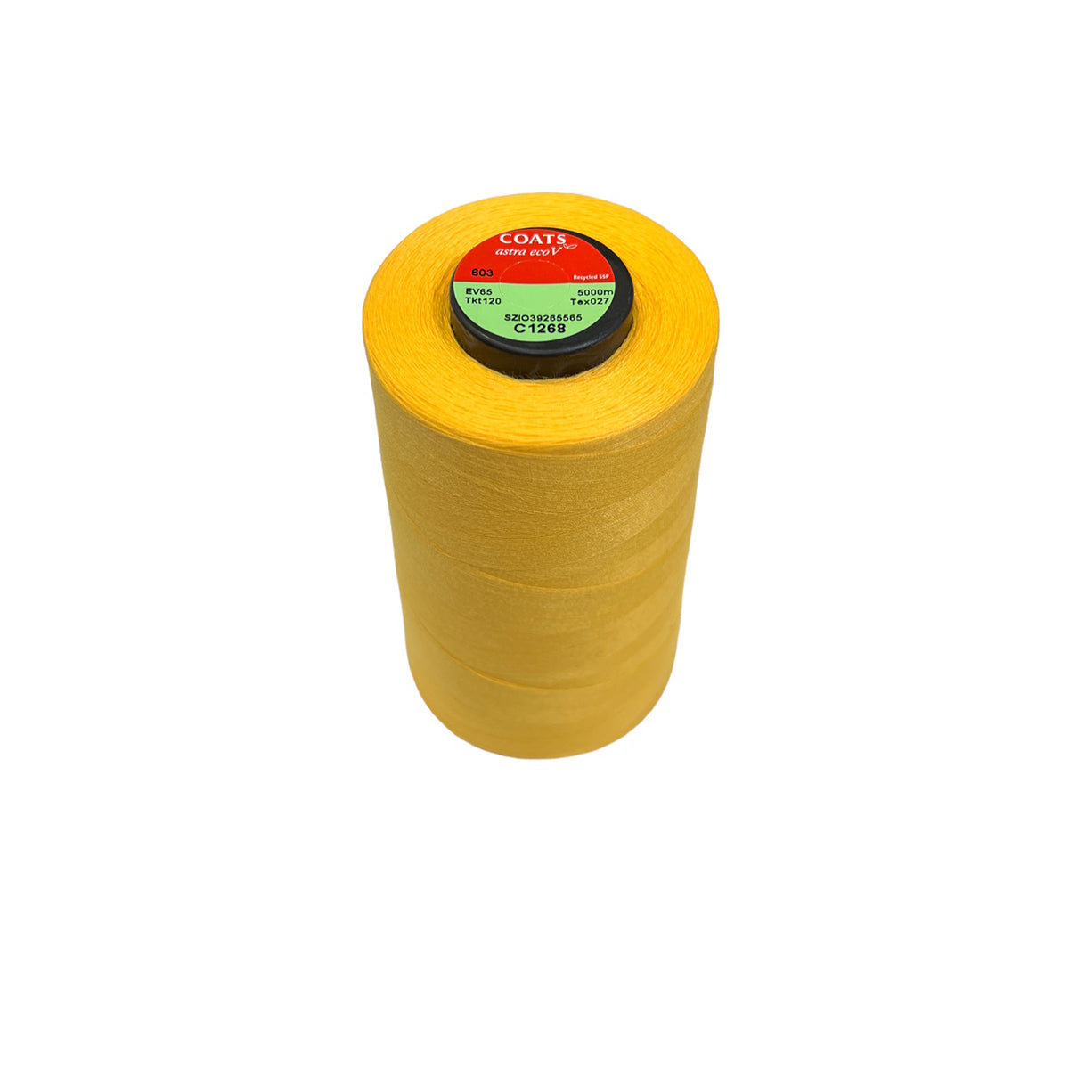 Eco-Friendly Astra EcoVerde 120 Recycled Polyester Thread - 5000m Cones for Sewing, Quilting & Crafting | Sustainable Sewing Supplies for Eco-Conscious Makers