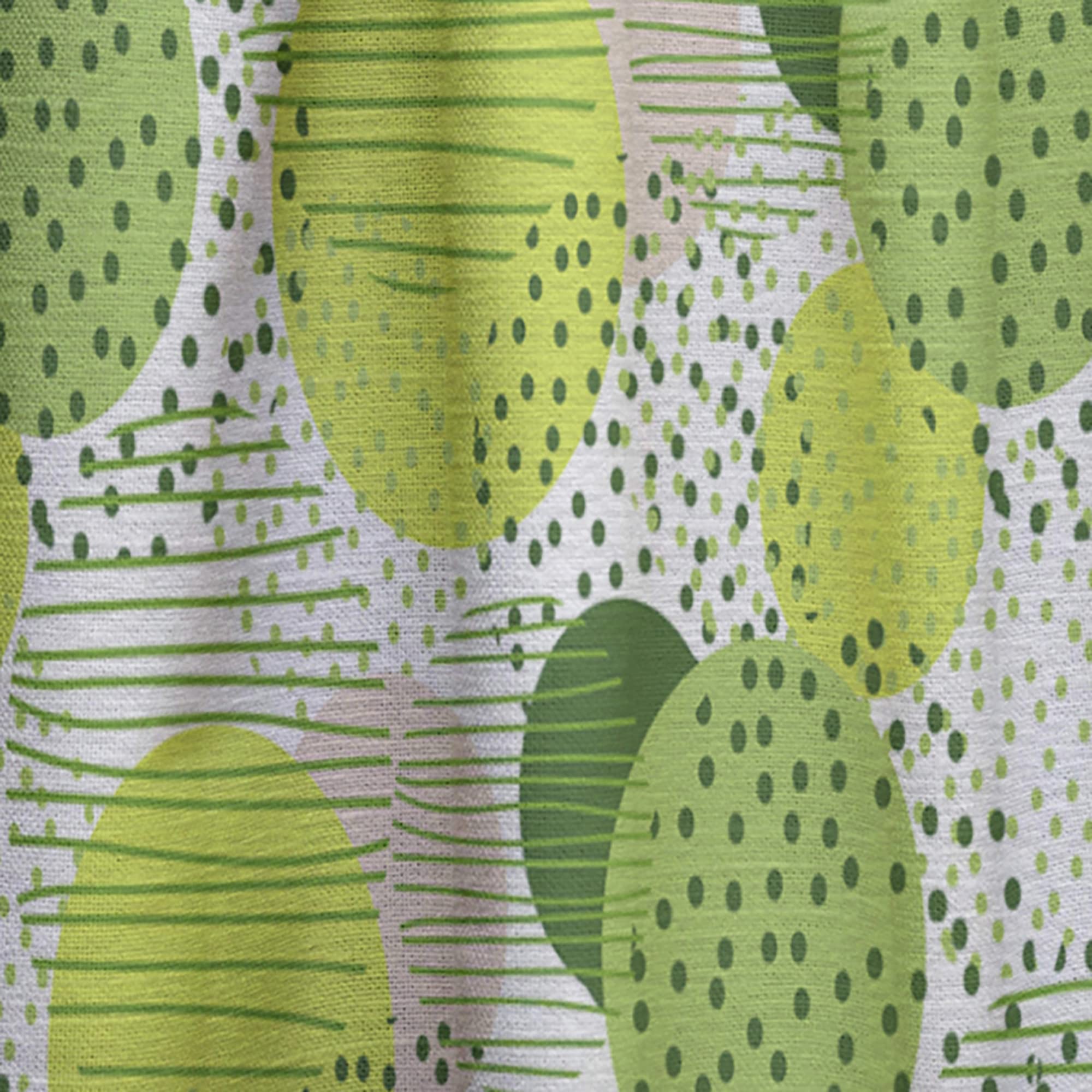 DesignQ Circular Abstract Retro Geometric Thermal Insulated Curtains - Single Panel 52x63 - Blackout Drapes for Bedroom & Living Room - Perfect for Modern Home Decor & Light Control