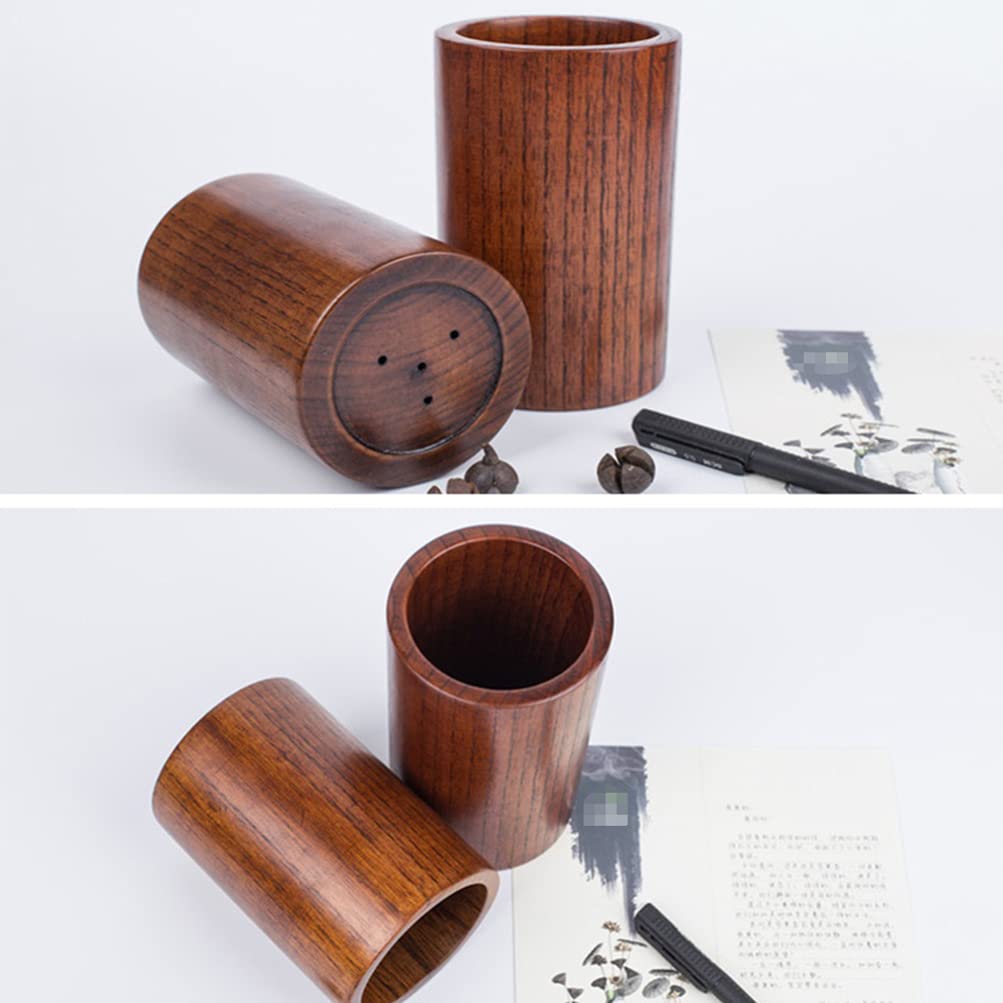 Wooden Chopsticks Organizer - Kitchen Utensil Holder for Spoons & Forks - Perfect for Countertop Storage