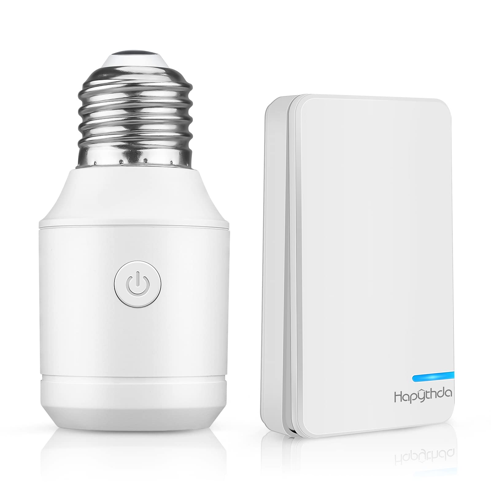 Smart Wireless Light Switch Kit for 500W E26/E27 Bulb Base Holder - Remote Control & Timer Function - Perfect for Bedroom, Living Room, and Smart Home Automation